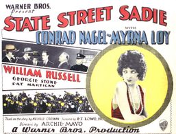 Myrna Loy, Charles K. French, Pat Hartigan, Conrad Nagel, William Russell, and George E. Stone in State Street Sadie (19
