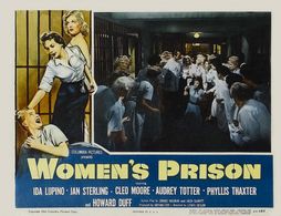 Howard Duff, Jan Sterling, Ida Lupino, Cleo Moore, Phyllis Thaxter, and Audrey Totter in Women's Prison (1955)