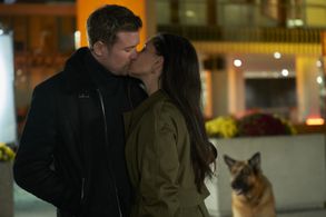 John Reardon and Rachael Ancheril in Hudson & Rex: Capital Punishment (2022)