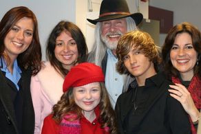 On the Set of The Last Ounce of Courage--Sarah McMullen, Hunter Gomez, Gina Headrick, Richard Headrick, Grace Laroca & L