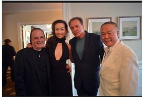 Truman Capote's Black & White Gala Fundraiser for the Eger Foundation: (L to R); Julius R. Nasso, Vienna Hehir, Armand A