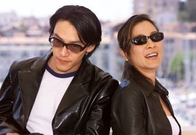 Michelle Yeoh and Chang Chen at an event for Crouching Tiger, Hidden Dragon (2000)