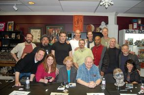 Men in Suits (2012) at Dark Delicacies event in Burbank, California