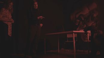 Rohan Quine, Cradeaux Alexander, and Heather Cairns in Doctor Theatre (2020)