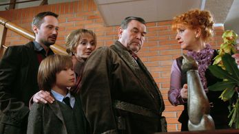 Jaroslava Kretschmerová, Václav Postránecký, Klára Oltová, Jaroslav Plesl, and Jan Marsál in Jirka and the White Mice (2