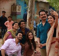 Atul Kulkarni, Raima Sen, Bhushan Pradhan, Tejashree Pradhan, Prathamesh Parab, and Krutika Deo in Anya The Other (2022)