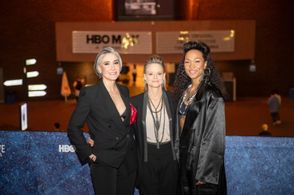 Jodie Foster, Issa López, and Kali Reis in True Detective (2014)