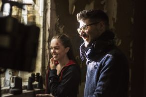 Louisa Connolly-Burnham and James Nunn on set The Marine 6: Close Quarters