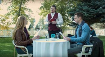 Eric Osmond with Shelley Greene on 