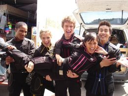 On set of Power Rangers Operation Overdrive