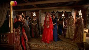 Nebahat Çehre, Halit Ergenç, Sema Kecik, Selma Ergeç, and Pinar Caglar Genctürk in The Magnificent Century (2011)
