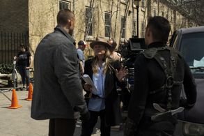 Ellen Kuras, Tom Hopper, and David Castañeda in The Umbrella Academy (2019)