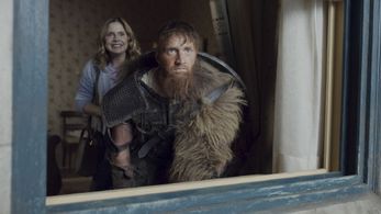 Rose McIver and Christian Jadah in Ghosts (2021)