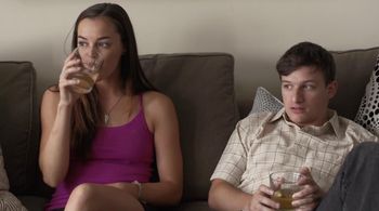 Colleen Donovan and Brett Emanuel in Present Company Excluded (2015)