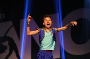 Cameron performing his musical theatre solo 