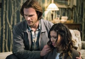 Jared Padalecki and Kara Royster in Supernatural (2005)