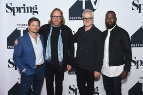 Steve Zahn, Matthew Carnahan, Bradley Whitford, and Lamorne Morris