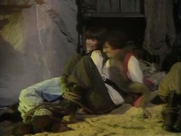 Peter Vaughan-Clarke and Nicholas Young in The Tomorrow People (1973)