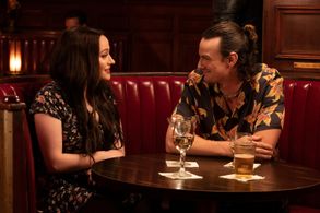 Kat Dennings and Luke Cook in Dollface: Space Cadet (2022)