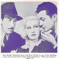 Don Brodie, Dorothea Kent, and Kent Taylor in The Last Express (1938)