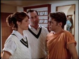 Jason Priestley, James Eckhouse, and Carol Potter in Beverly Hills, 90210 (1990)