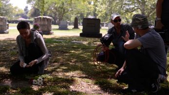 Director Keith Arem on set of The Phoenix Incident