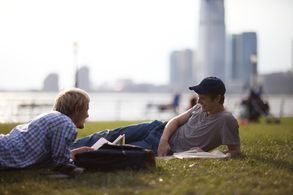 Thure Lindhardt and Zachary Booth in Keep the Lights On (2012)