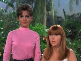 Tina Louise and Dawn Wells in Gilligan's Island (1964)