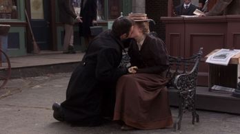 Tamara Hope and Jonny Harris in Murdoch Mysteries (2008)