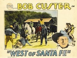 Bob Custer, Cliff Lyons, Peggy Montgomery, Bud Osborne, and Mack V. Wright in West of Santa Fe (1928)