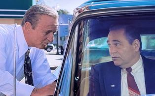 Still of Joe Pesci and James Ciccone in The Irishman