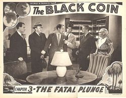 Constance Bergen, Yakima Canutt, Richard Cramer, Robert Frazer, Dave O'Brien, and Bryant Washburn in The Black Coin (193