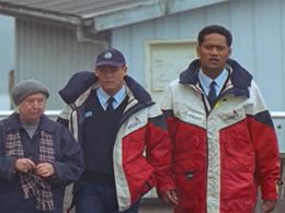 Jay Laga'aia and Brett Partridge in Water Rats (1996)