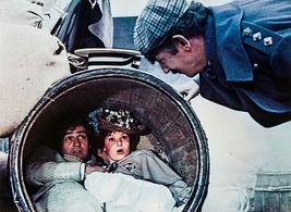 Dudley Moore, Andrea Allan, and Peter Cook in The Wrong Box (1966)