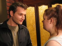 Martin (Christian Magdu) and Maja (Zandra Andersson) in 