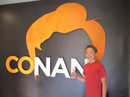 On Set of CONAN. Filming a comedy Sketch, Teenage Amputation Party