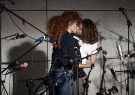 Still of Penelope Cruz and Irene Escolar in Official Competition