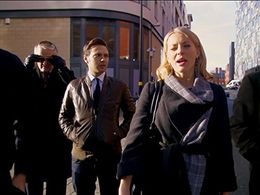 Robert Vaughn, Kelly Adams, and Matt Di Angelo in Hustle (2004)