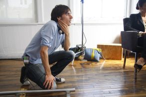 Gabriel Judet-Weinshel directing on the set of 7 SPLINTERS IN TIME