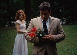 Ingrid Caven and Hans Hirschmüller in The Merchant of Four Seasons (1972)