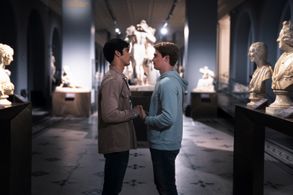 Taylor Zakhar Perez and Nicholas Galitzine in Red, White & Royal Blue (2023)