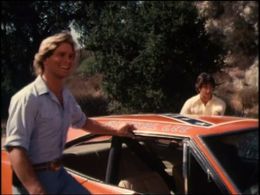Byron Cherry and Christopher Mayer in The Dukes of Hazzard (1979)