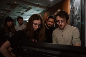 Gia J Jones, Elijah Bigler, Braden Livingston, Kami Thompson, and Luis O. Juarez in Higher Knowledge