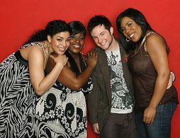 Melinda Doolittle, Jordin Sparks, LaKisha Jones, and Blake Lewis in American Idol (2002)