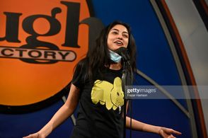 Fizaa Dosani performing at Laugh Factory Hollywood, California
