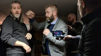 Anthony Mark Streeter, Ronin Traynor, Anthony Z. James, and Calum Speed in Ghost (2020)