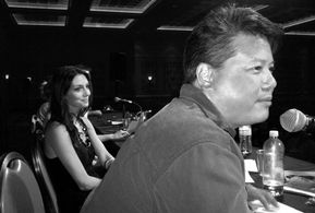 Emily Somers and REBOOT director Joe Kawasaki at Defcon