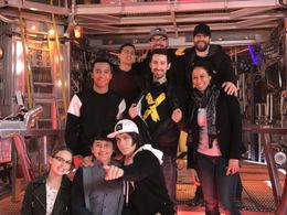 Cast/Crew of MECH-X4 S2 with Director Zach Lipovsky