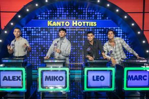 Marc David, Miko Gallardo, Leo J. Consul, and Alex Diaz in Family Feud Philippines (2022)