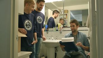 Still of Robin Taylor, Ryan Farrell, and Mike Ivers in Moving On, a film by Marcia Fields & Mike Spear